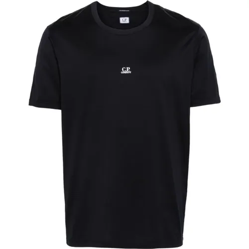 Besticktes Logo Jersey T-Shirt , Herren, Größe: M - C.P. Company - Modalova