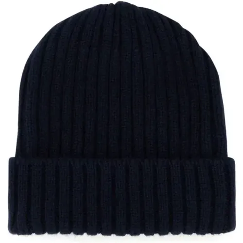 Beanies, male, , Size: ONE SIZE Cashmere Beanie Hat - Fedeli - Modalova