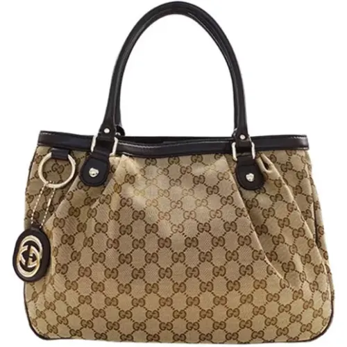 Pre-owned Tote Bags, female, , Size: ONE SIZE Pre-owned Canvas gucci-bags - Gucci Vintage - Modalova