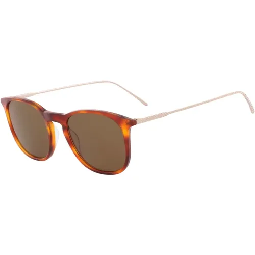 Stilvolle Sonnenbrille Braun Zeiss , Herren, Größe: 52 MM - Lacoste - Modalova