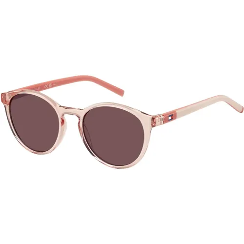 Sunglasses, unisex, , Size: 47 MM Peach/Dark Sunglasses TH 2121/S - Tommy Hilfiger - Modalova