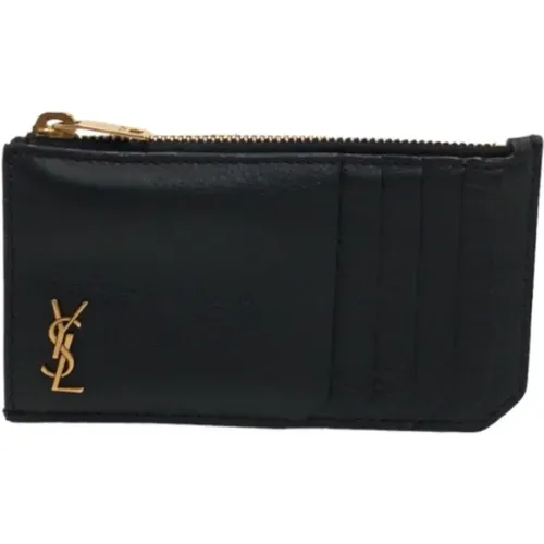 Pre-owned Wallets, male, , Size: ONE SIZE Pre-owned Leather wallets - Yves Saint Laurent Vintage - Modalova