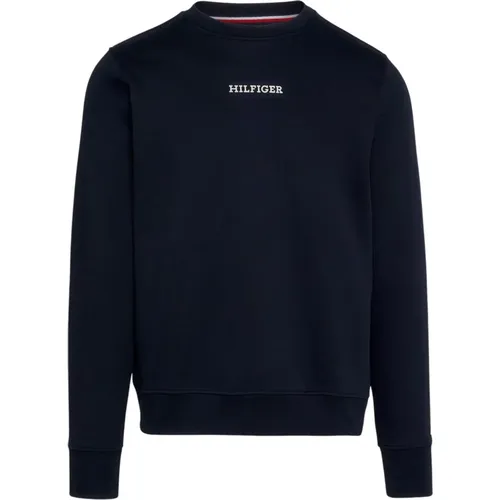 Men's Crewneck Sweatshirt Regular Fit , male, Sizes: L, XL - Tommy Hilfiger - Modalova