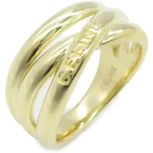 Pre-owned Jewellery, female, , Size: ONE SIZE Pre-owned Gold rings - Celine Vintage - Modalova