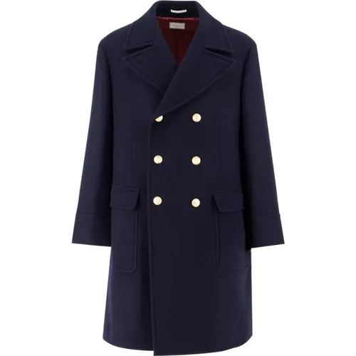 Luxury Double-Breasted Coat , male, Sizes: L, XL - BRUNELLO CUCINELLI - Modalova