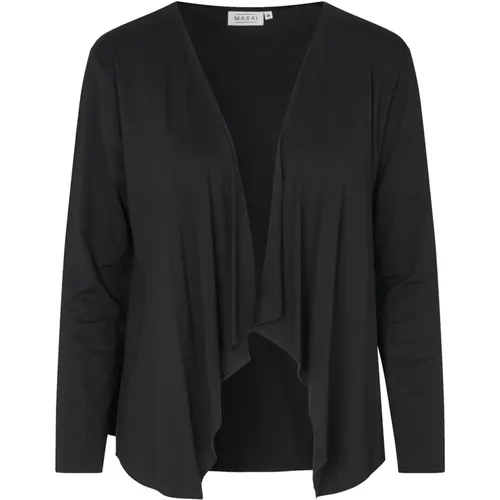 Open-front Cardigan in , female, Sizes: M, 2XL, XL, L, XS, S - Masai - Modalova