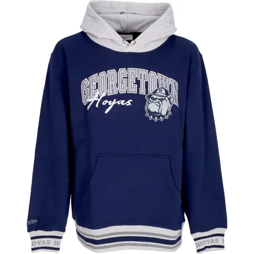 Hoodies, male, , Size: M Georgetown Hoyas Vintage Logo Hoodie - Mitchell & Ness - Modalova