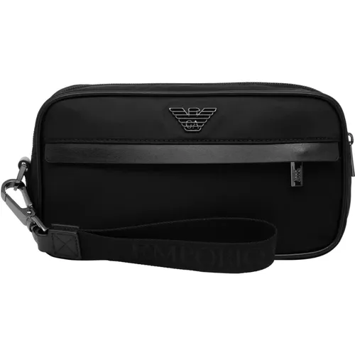 Toiletry bag , male, Sizes: ONE SIZE - Emporio Armani - Modalova