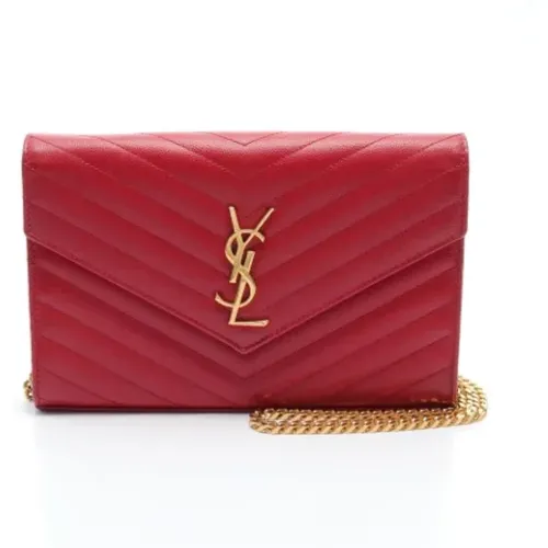 Pre-owned Cross Body Bags, female, , Size: ONE SIZE Pre-owned Leather shoulder-bags - Yves Saint Laurent Vintage - Modalova