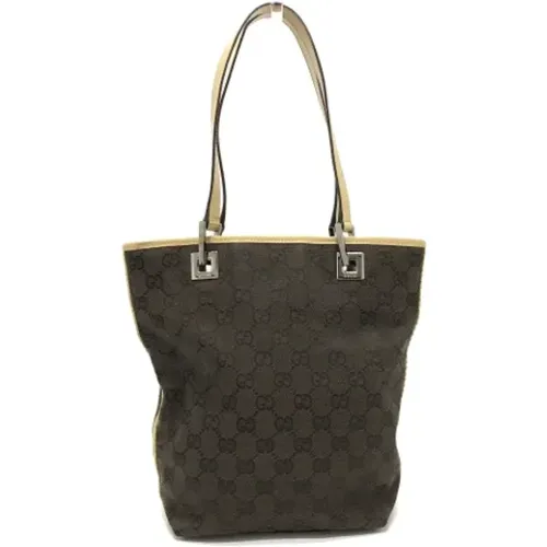 Pre-owned Tote Bags, female, , Size: ONE SIZE Pre-owned Canvas gucci-bags - Gucci Vintage - Modalova