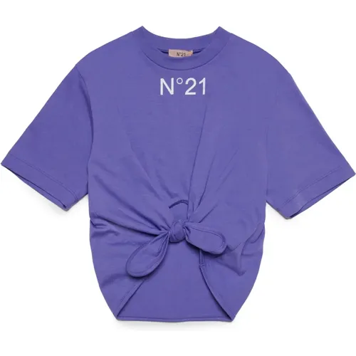 Geknotetes Rundhals-T-Shirt N21 - N21 - Modalova