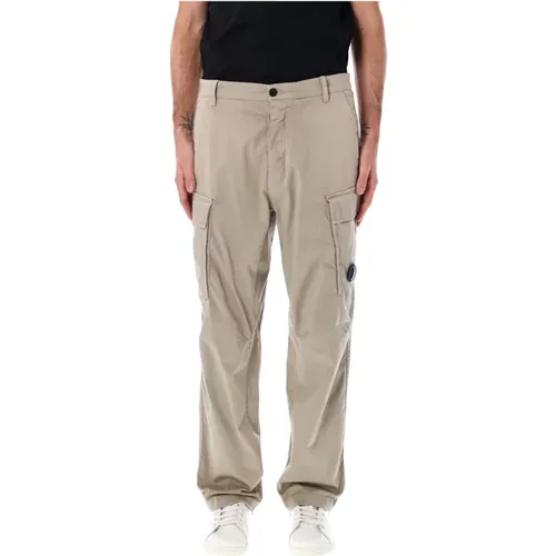 Wide Trousers, male, , Size: XL Sateen Cargo Pants - C.P. Company - Modalova