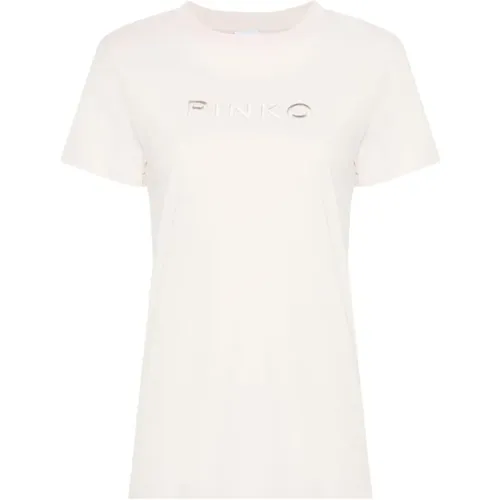 Weiße T-Shirts und Polos , Damen, Größe: L - pinko - Modalova