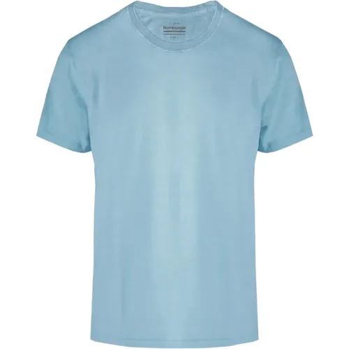Klar Blaue T-shirts und Polos , Herren, Größe: M - BomBoogie - Modalova
