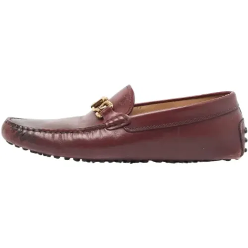 Pre-owned Flats, male, , Size: 7 1/2 US Pre-owned Leather flats - Salvatore Ferragamo Pre-owned - Modalova