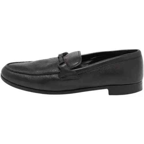 Pre-owned Flats, female, , Size: 11 1/2 US Pre-owned Leather flats - Armani Pre-owned - Modalova