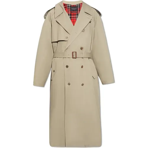 Oversize trench coat , male, Sizes: M, S - Balenciaga - Modalova