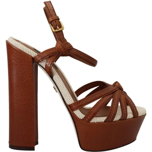 Women`s Sandals - Sizes 35.5, 37.5/Us7, 37/Us6.5, and 40 , female, Sizes: 2 UK - Dolce & Gabbana - Modalova
