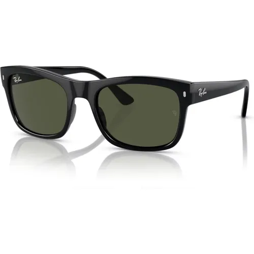 Rectangular Sunglasses Green Dark Unisex , unisex, Sizes: 56 MM - Ray-Ban - Modalova