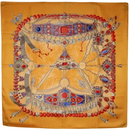 Pre-owned Scarves, female, , Size: ONE SIZE Pre-owned Silk scarves - Hermès Vintage - Modalova