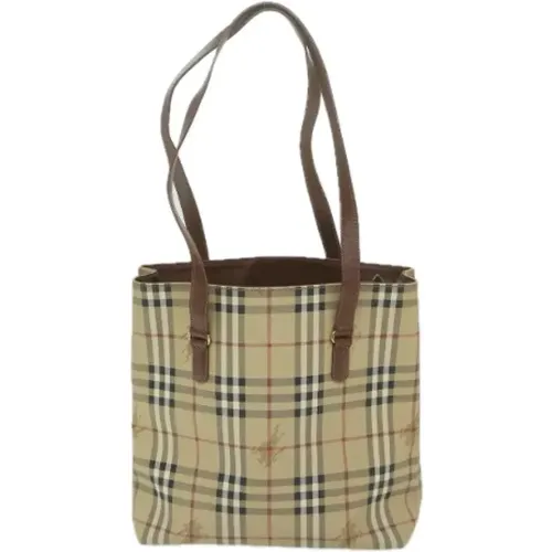 Pre-owned Tote Bags, female, , Size: ONE SIZE Pre-owned Canvas shoulder-bags - Burberry Vintage - Modalova