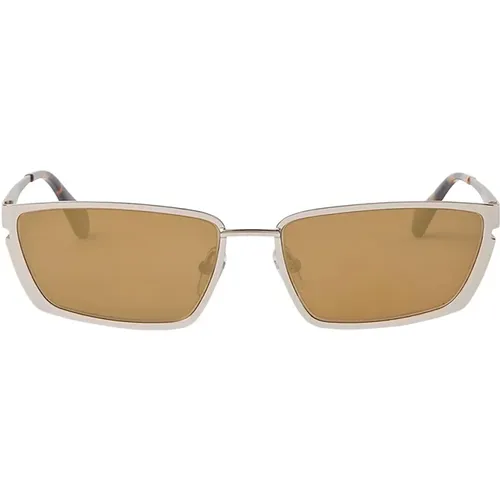 Sunglasses, unisex, , Size: 56 MM Richfield Cat-Eye Sunglasses - Off White - Modalova