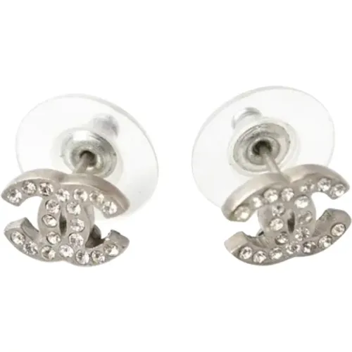 Pre-owned Silver earrings , female, Sizes: ONE SIZE - Chanel Vintage - Modalova