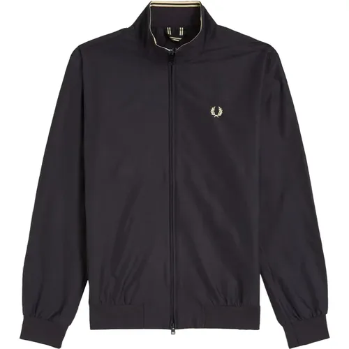 Light Jackets, male, , Size: L Classic Brentham Men's Jacket - Fred Perry - Modalova