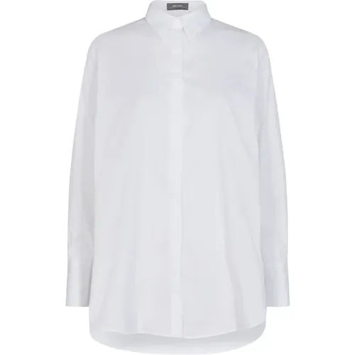 Klassische Enola Bluse Weiß , Damen, Größe: L - MOS MOSH - Modalova