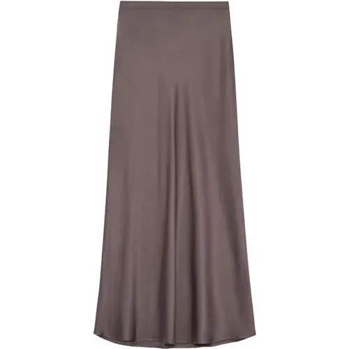 Silk Skirt Bar A-04-4001 Iron , female, Sizes: L, M, S, XL - Anine Bing - Modalova