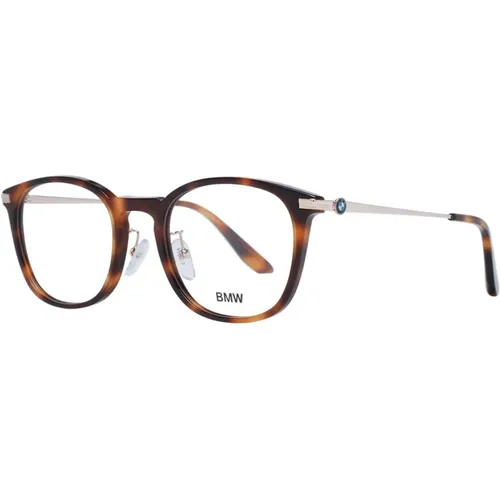 Glasses, unisex, , Size: ONE SIZE Tortoise Round Optical Frames for Men - BMW - Modalova