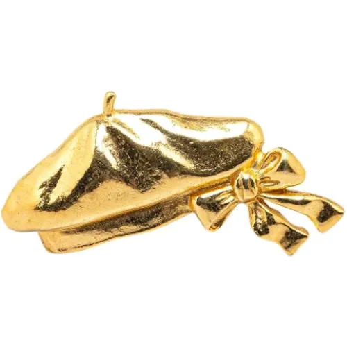 Pre-owned Jewellery, female, , Size: ONE SIZE Pre-owned Metal brooches - Chanel Vintage - Modalova