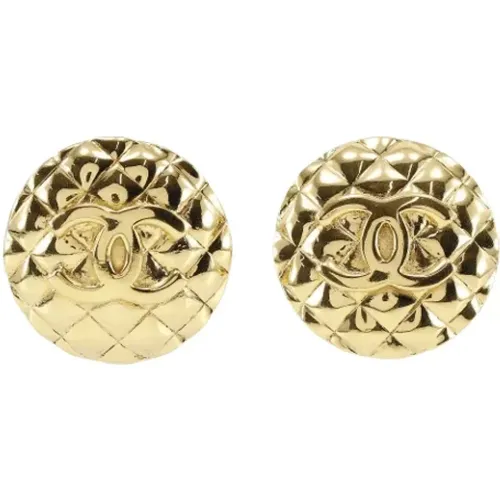 Pre-owned Jewellery, female, , Size: ONE SIZE Pre-owned Metal earrings - Chanel Vintage - Modalova