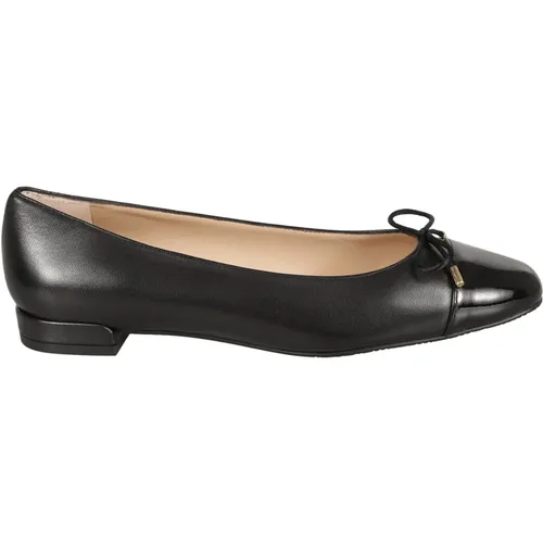 Schwarze Ballerinas Mandelzehen Schleife , Damen, Größe: 37 EU - Stuart Weitzman - Modalova