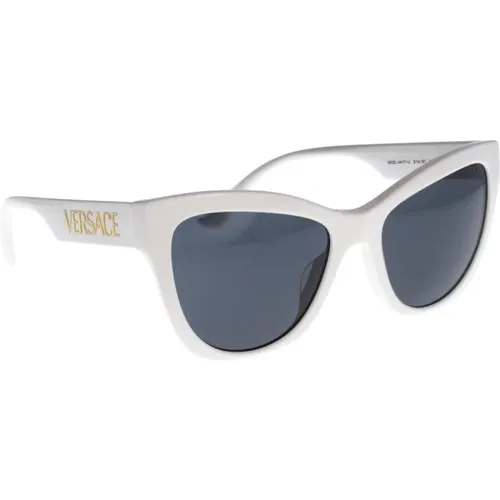 Iconic Sunglasses with Uniform Lenses , female, Sizes: 56 MM - Versace - Modalova