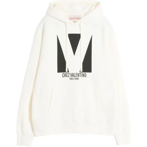 Hoodies, male, , Size: M Hooded Sweatshirt Chez Valentino - Valentino Garavani - Modalova