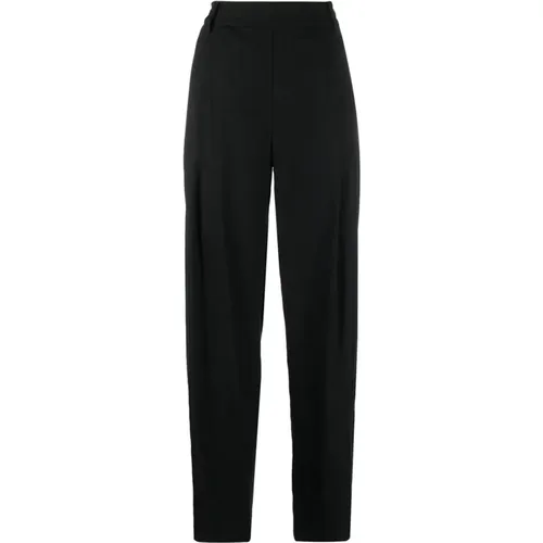 Casual Schwarze Leinenhose , Damen, Größe: S - Vince - Modalova