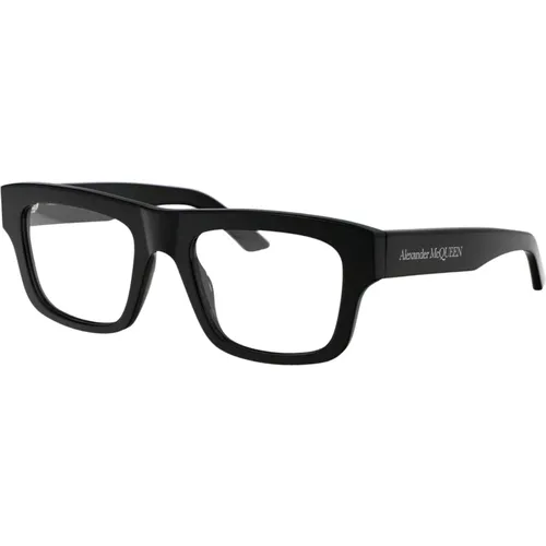 Stylish Optical Glasses Am0452O , male, Sizes: 52 MM - alexander mcqueen - Modalova