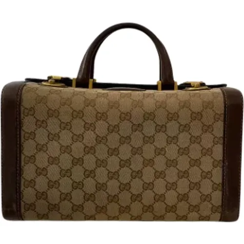 Pre-owned Weekend Bags, female, , Size: ONE SIZE Pre-owned Canvas travel-bags - Gucci Vintage - Modalova