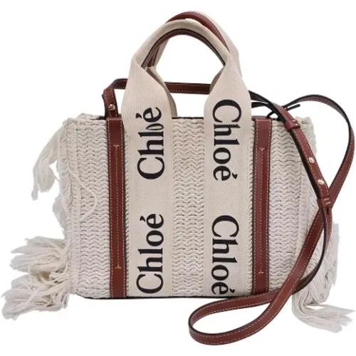 Pre-owned Tote Bags, female, , Size: ONE SIZE Pre-owned Cotton totes - Chloé Pre-owned - Modalova