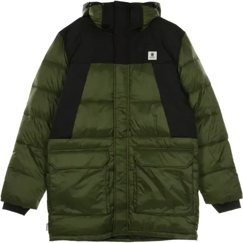 Winter Jackets, male, , Size: M Long Polar Parka Forest Night - Element - Modalova