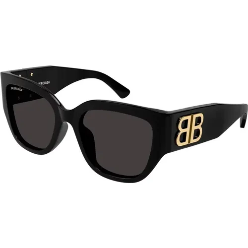 Cat Eye Sunglasses - Trendy Style , female, Sizes: 55 MM - Balenciaga - Modalova