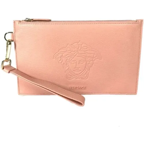 Pre-owned Clutches, female, , Size: ONE SIZE Pre-owned Leather clutches - Versace Pre-owned - Modalova