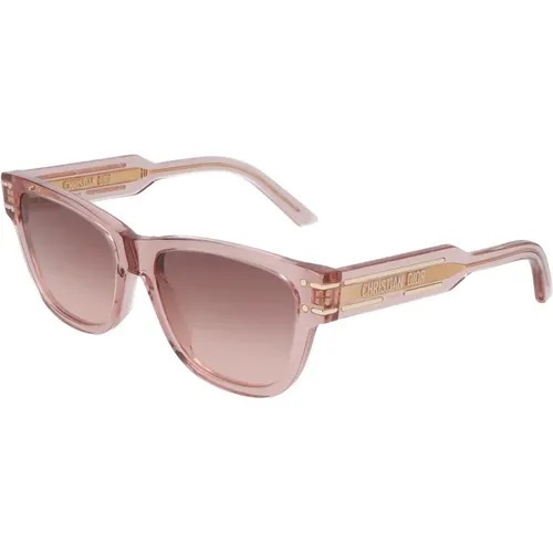 Signatur Quadratische Sonnenbrille , Damen, Größe: 54 MM - Dior - Modalova