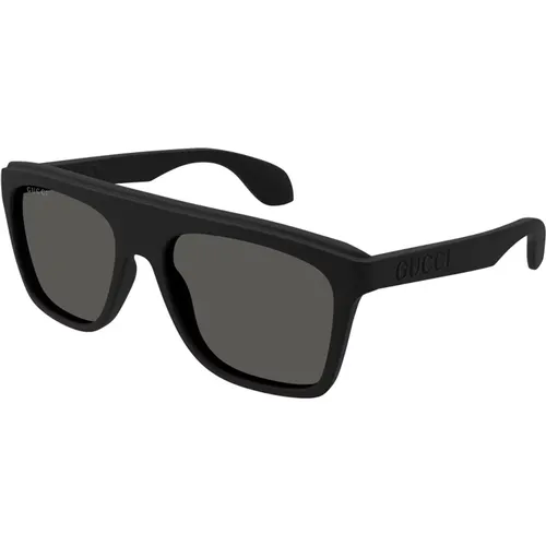 Square Sunglasses Dark Grey Lenses , female, Sizes: 57 MM - Gucci - Modalova