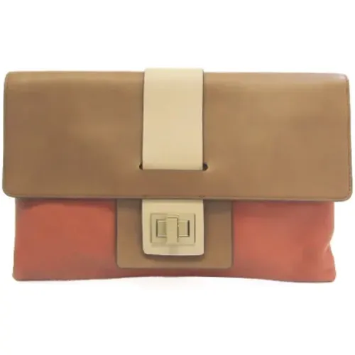 Pre-owned Leather clutches , female, Sizes: ONE SIZE - Anya Hindmarch Pre-owned - Modalova