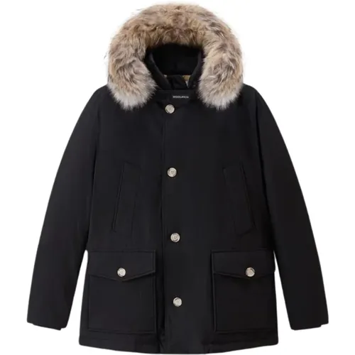 Long Arctic Anorak Parka for Men , male, Sizes: L, S - Woolrich - Modalova