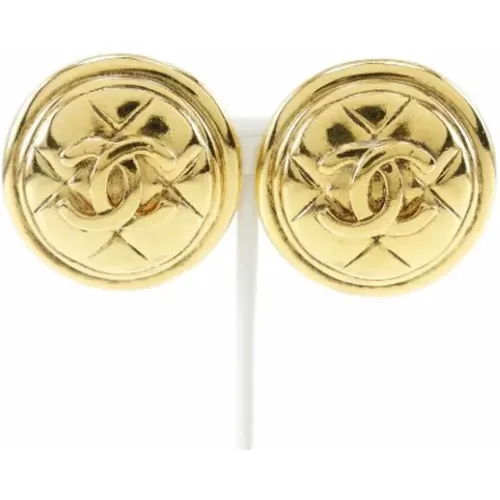 Pre-owned Jewellery, female, , Size: ONE SIZE Pre-owned Metal earrings - Chanel Vintage - Modalova