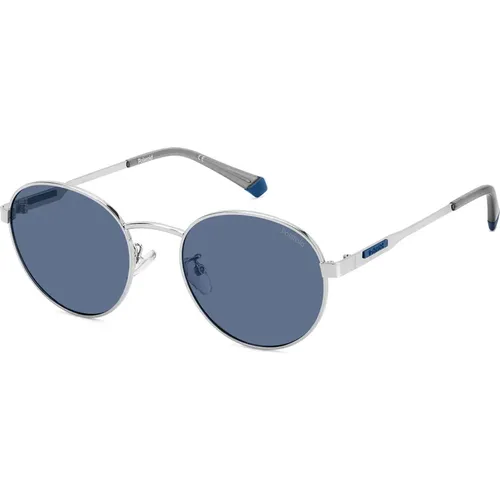Palladium/Blue Sunglasses , unisex, Sizes: 52 MM - Polaroid - Modalova