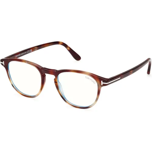 Glasses, unisex, , Size: 48 MM Blue Block Eyewear Frames Ft5899-B - Tom Ford - Modalova